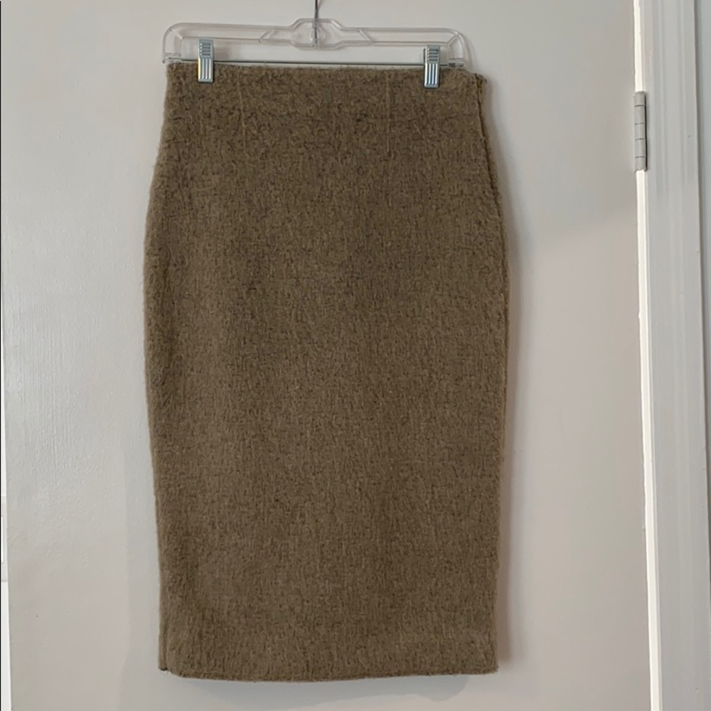 Zara mohair blend pencil skirt